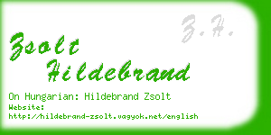 zsolt hildebrand business card